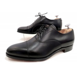 NEUF CHAUSSURES JOSEPH CHEANEY & SONS LIME RICHELIEU 9F 43 CUIR NOIR SHOES 345