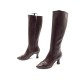 CHAUSSURES LOUIS VUITTON CANDICE BOTTES A TALONS 38.5 CUIR LOGO LV BOOTS 1500€