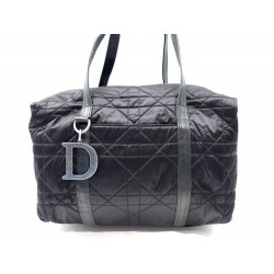 SAC A MAIN CHRISTIAN DIOR CANNAGE TOILE NOIRE 