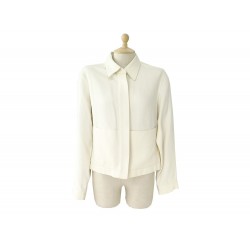 VESTE HERMES TAILLE 40 M EN LIN BLANC ECRU BLOUSON MANTEAU LINEN JACKET 3500€