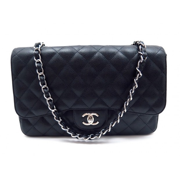 NEUF SAC A MAIN CHANEL GRAND TIMELESS JUMBO CLASSIC CUIR CAVIAR MATELASSE 4990€