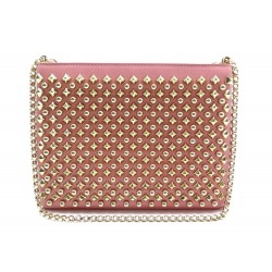 NEUF SAC CHRISTIAN LOUBOUTIN TRILOUBI CUIR ROSE 