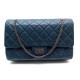 NEUF SAC CHANEL 2.55 GM FERMOIR MADEMOISELLE BLEU CANARD 