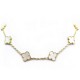 NETTOYAGE COLLIER VAN CLEEF AND ARPELS ALHAMBRA OR 18K NACRE BLANC 