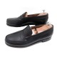 CHAUSSURES JM WESTON MOCASSINS 180 7.5C 42 EN CUIR GRAINE NOIR SHOES 590€