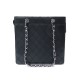 SAC A MAIN CHANEL SHOPPING EN CUIR CAVIAR MATELASSE NOIR BLACK HAND BAG 3000€