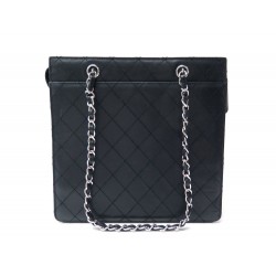 SAC CHANEL SHOPPING CAMERA CUIR CAVIAR NOIR