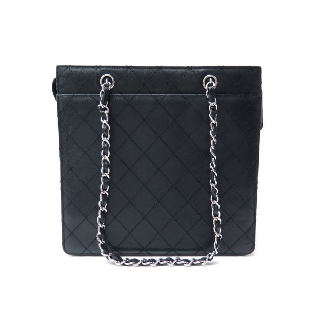 SAC A MAIN CHANEL SHOPPING EN CUIR CAVIAR MATELASSE NOIR BLACK HAND BAG 3000€