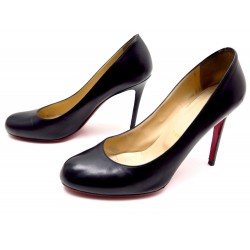  CHAUSSURES CHRISTIAN LOUBOUTIN SIMPLE PUMP 40 CUIR NOIR 