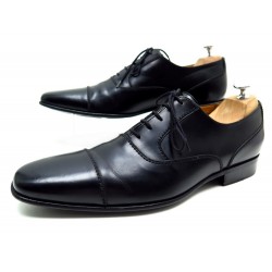 CHAUSSURES JM WESTON 515 RICHELIEU BOUT DROIT 9D 43 EN CUIR NOIR SHOES 610€