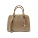 NEUF SAC A MAIN FURLA ELENA MEDIUM BOWLING EN CUIR BEIGE BANDOULIERE PURSE 250