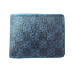 PORTEFEUILLE LOUIS VUITTON MULTIPLE DAMIER COBALT