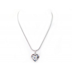 COLLIER YVES SAINT LAURENT COEUR EN ARGENT MASSIF 925 SILVER NECKLACE 295€