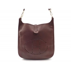 SAC A MAIN HERMES EVELYNE I MM CUIR CLEMENCE MARRON BROWN HAND BAG PURSE 2500€