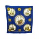 TEINTURIER FOULARD HERMES NEFS D'OR SOIE 