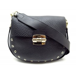 NEUF SAC FURLA CUIR GRAINE NOIR 