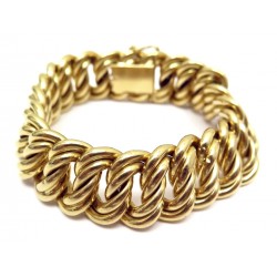  BRACELET OR GROSSES MAILLES 18K