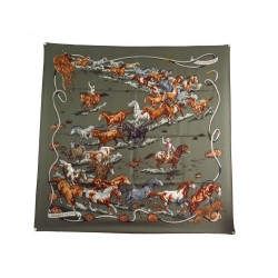 FOULARD HERMES LES MUSTANGS 