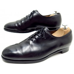 CHAUSSURES CHURCH'S NEW YORKER RICHELIEU ONE CUT 7.5F 41.5 CUIR NOIR SHOES 490€