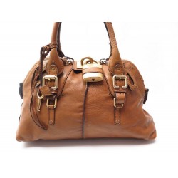 SAC A MAIN CHLOE PADDINGTON CUIR MARRON 