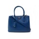 NEUF SAC A MAIN PRADA GALLERIA CUIR SAFFIANO BLEU 1BA874 BANDOULIERE BAG 1400€