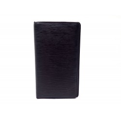 PORTEFEUILLE LOUIS VUITTON LONG EN CUIR EPI NOIR BLACK WALLET BILLFOLD 410€