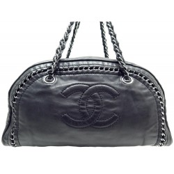  SAC CHANEL BOWLING CUIR NOIR 