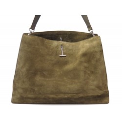 NEUF SAC A MAIN CELINE NEW SHOULDER BAG GM VEAU VELOURS VERT KAKI HAND BAG 2100€