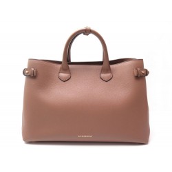 SAC A MAIN BURBERRY BANNER GM EN CUIR MARRON BROWN LEATHER HAND BAG 1490€