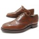 NEUF CHAUSSURES CHURCH'S BURWOOD 7F 41 FLEURI CUIR MARRON + EMBAUCHOIRS 620€