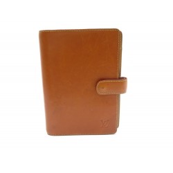 COUVERTURE AGENDA LOUIS VUITTON FONCTIONNEL R20937 CUIR MARRON DIARY COVER 400€