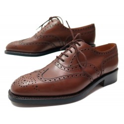 NEUF CHAUSSURES JM WESTON 376 RICHELIEU 5D 39 CUIR MARRON 