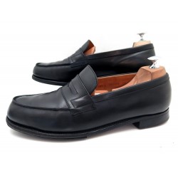 CHAUSSURES JM WESTON MOCASSINS CUIR NOIR 10E 