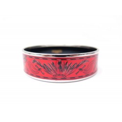 NEUF BRACELET HERMES LARGE EMAIL IMPRIMEE BRAZIL ROUGE PALLADIE 15.5 CM 480€