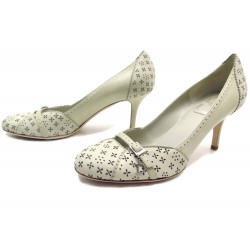 NEUF CHAUSSURES CHRISTIAN DIOR ESCARPINS EN CUIR PERFORE PERFORATED PUMPS 750€