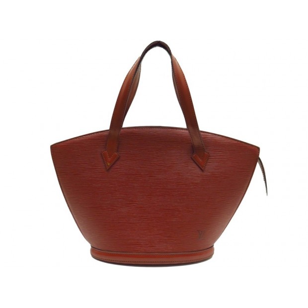 SAC A MAIN LOUIS VUITTON SAINT JACQUES PM EN CUIR EPI MARRON HAND BAG 1070€