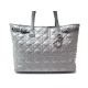 SAC A MAIN CHRISTIAN DIOR PANAREA MM CABAS TOILE ENDUITE ARGENTE TOTE BAG 1140€