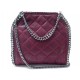 NEUF SAC A MAIN MC CARTNEY FALABELLA MINI TOTE 495150 MATELASSE BORDEAUX 