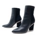 NEUF CHAUSSURES HERMES BOTTINES A TALONS CUIR ET DAIM 40 + BOITE LOW BOOTS 1100€