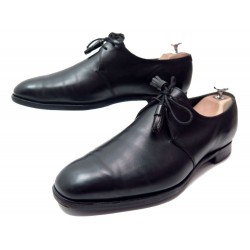 CHAUSSURES EDWARD GREEN DERBY 2 OEILLETS 10.5E 44 CUIR NOIR BLACK SHOES 1050€