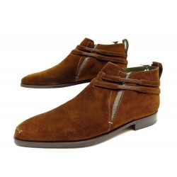  CHAUSSURES BERLUTI BOTTINES DAIM MARRON 