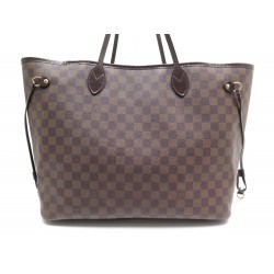 SAC A MAIN LOUIS VUITTON NEVERFULL GM EN TOILE DAMIER EBENE HAND BAG PURSE 1040€