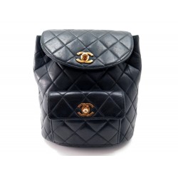 VINTAGE SAC A DOS CHANEL TIMELESS EN CUIR MATELASSE NOIR LEATHER BACKPACK 3200€