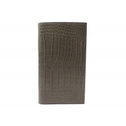 NEUF PORTE AGENDA HERMES VISION II EN CUIR CROCODILE ALLIGATOR DIARY COVER 3800€