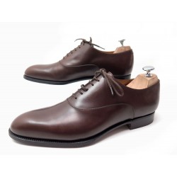 NEUF CHAUSSURES JM WESTON 486 RICHELIEU 6 OEILLETS 8.5C 42.5 CUIR BOX SHOES 750