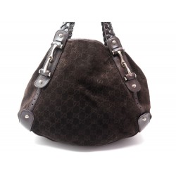 SAC A MAIN GUCCI PELHAM 137621 PORTE EPAULE DAIM ET CUIR MONOGRAMME PURSE 1380€