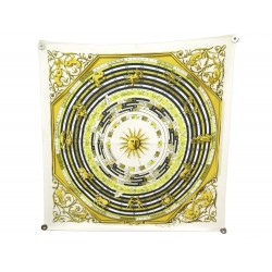 FOULARD HERMES DIES ET HORE ASTROLOGIE 1ERE EDITION 1963 CARRE SOIE SCARF 360€