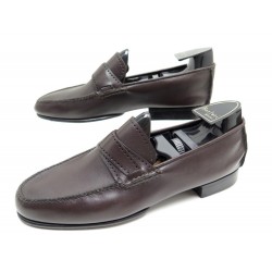 NEUF CHAUSSURES BERLUTI MOCASSINS 7 41 EN CUIR MARRON SOUPLE SOFT SHOES 950€