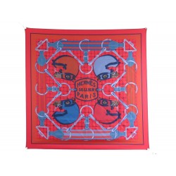 NEUF FOULARD HERMES TATERSALE SELLIERS CARRE 90 EN SOIE SILK SCARF 360