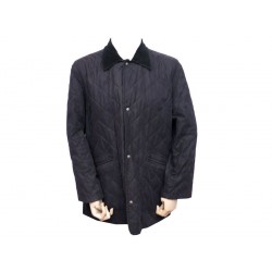 VESTE BURBERRY BLOUSON MATELASSE MREGV02C M 50 BLOUSON MANTEAU NOIR JACKET 695€